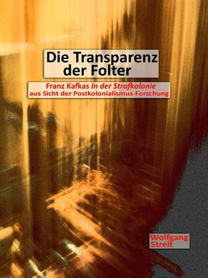 cover image of Die Transparenz der Folter